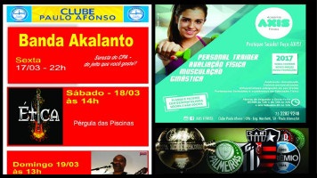 Confira aqui o que vai rolar no CPA no próximo final de semana e programe-se!