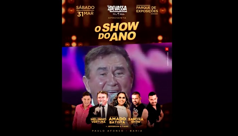 Amado Batista faz show histórico de 40 anos de carreira em PA!
