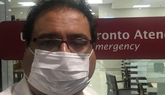 Doente, Geraldo Luis reclama: “Ainda muito inchado”