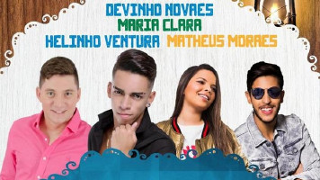 Glória-BA: Devinho Novaes, Helinho, Matheus Moraes e Maria Clara