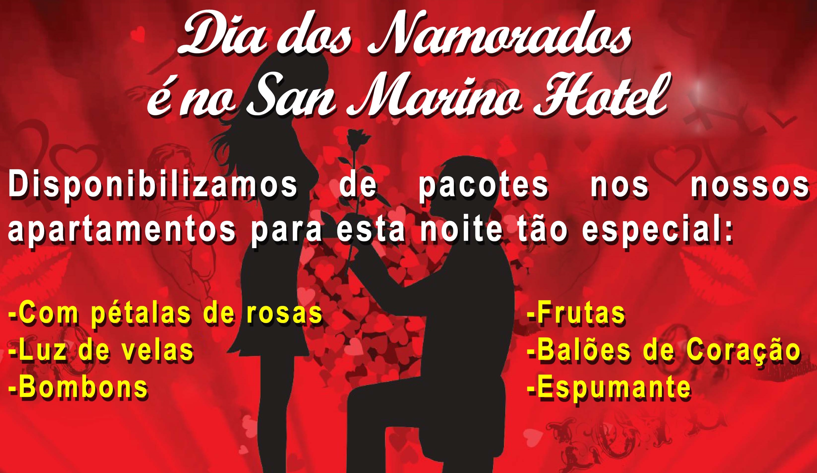 Dia dos Namorados no San Marino Hotel: com novos pacotes a partir de R$150,00