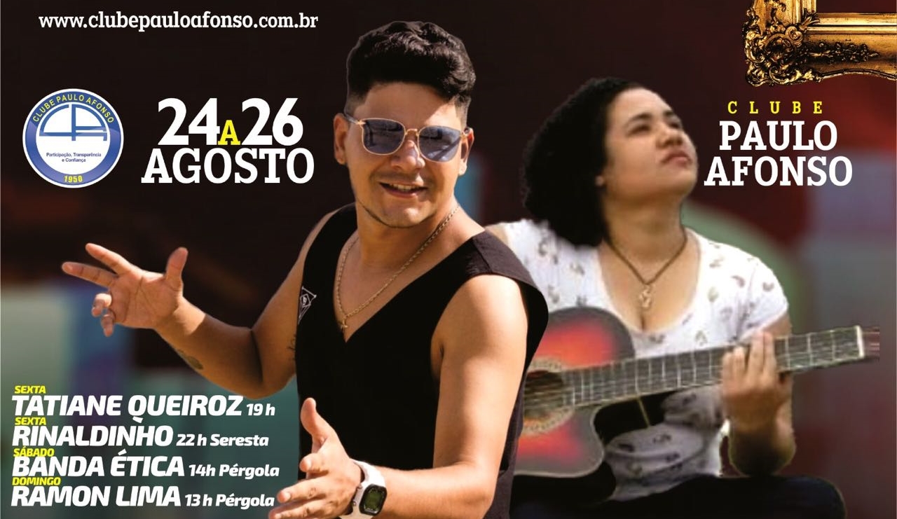 Hoje domingo (26) tem Ramon Lima na Pérgola da Piscina do CPA