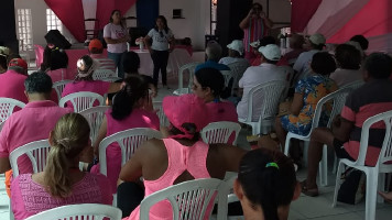 Diretoria do CPA promove palestra “Outubro Rosa” aos alunos da Hidroginástica (Fotos)