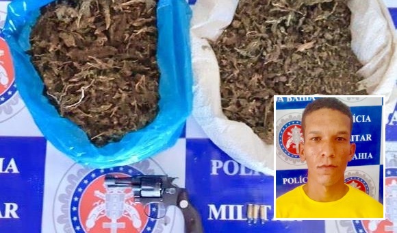 Dono de bar é preso por tráfico de drogas e posse de arma de fogo em Rodelas-BA