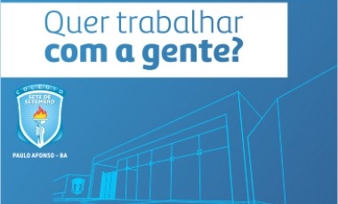 Quer trabalhar no Colégio Sete de Setembro?