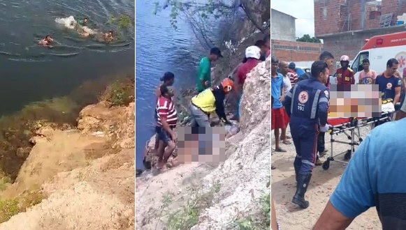 Mulher é salva por pescadores após cair da ponte de acesso ao centro de Paulo Afonso; veja vídeos