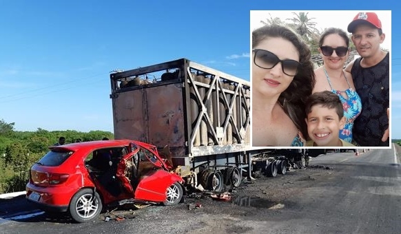Família de PE morre em trágico acidente na BR-110 no RN (Fotos)