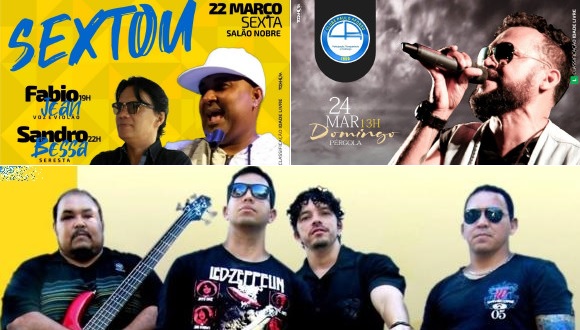 Fim de semana no CPA: Fábio Jean, Sandro Bessa, Raddar e Jorjão Lima; de 22 a 24 de março!