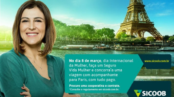Sicoob: faça um Seguro Vida Mulher e concorra a uma viagem com acompanhante para Paris
