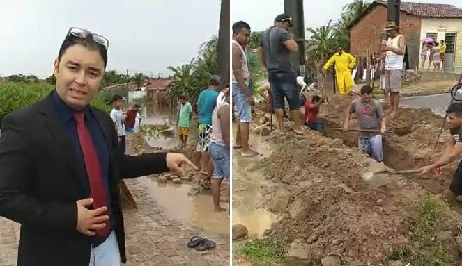 Vídeo de Mário Galinho com moradores trabalhando em vez da prefeitura após as chuvas ‘bomba’ na web; assista