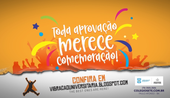 Colégio Sete festeja com as aprovações dos nossos egressos