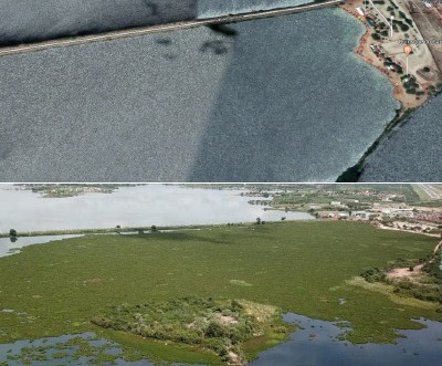 O antes e o depois das baronesas na Prainha de Paulo Afonso