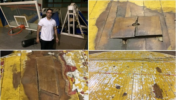 Mário Galinho recebe denúncias e mostra descaso com o Ginásio de Esportes (Vídeo e Fotos)