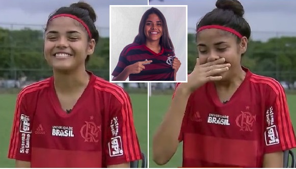 Paulafonsina se emociona ao revelar reação da mãe em ver seu primeiro treino no Flamengo (ASSISTA)