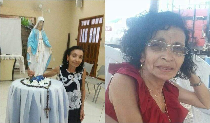 Familiares e irmãos da paróquia de Nossa Senhora de Fátima, se despedem de Nininha