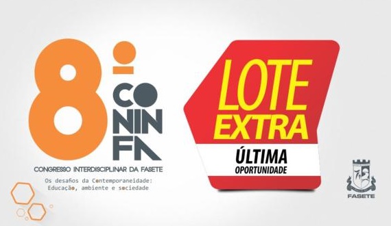 Sucesso de inscrições! 8º CONINFA abre LOTE EXTRA