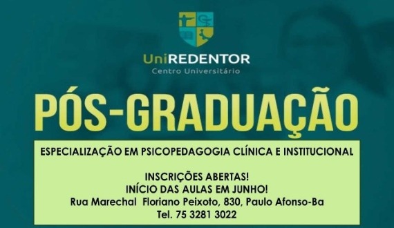 Últimos dias para inscrição nos cursos de pós-graduação presencial UNIREDENTOR!