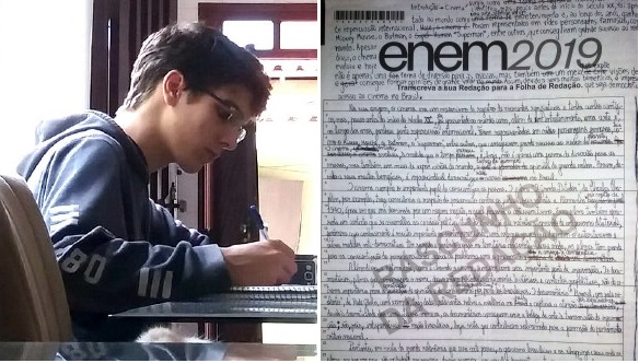 Redação nota 1000 do Enem na Bahia cita Globo, Chaplin e nazismo; leia na íntegra