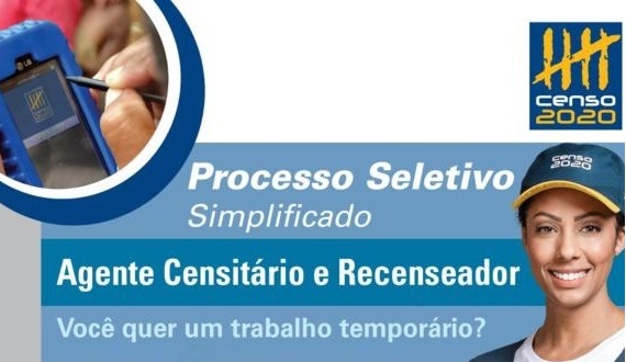 IBGE abre 110 vagas temporárias para Paulo Afonso com salários até R$ 2.100