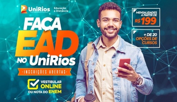 UniRios lança sua EaD com mais de 20 novos cursos de graduação; saiba quais
