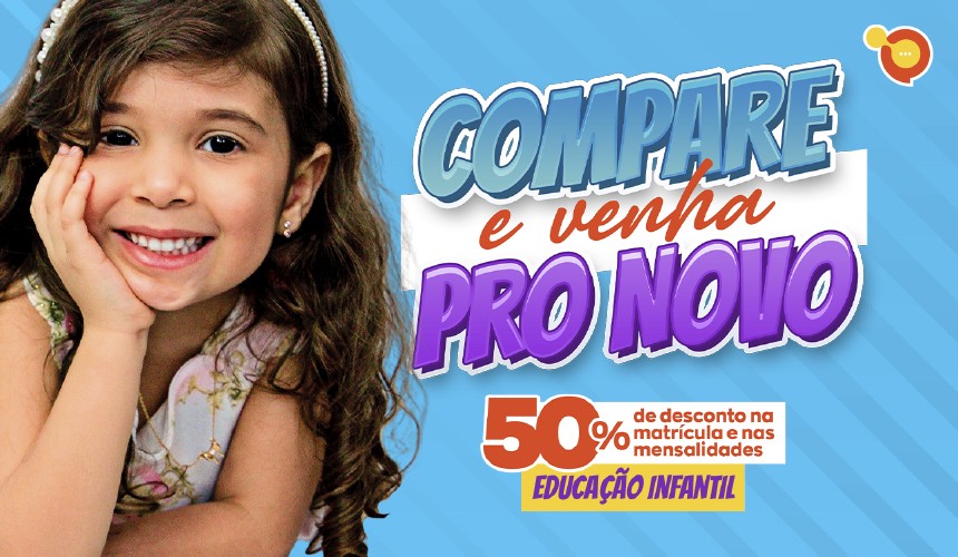 Educação Infantil: 50% de desconto durante o ano letivo de 2021
