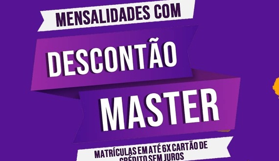 Aproveite o descontão master nas mensalidades e venha matricular seu filho na Efokids!