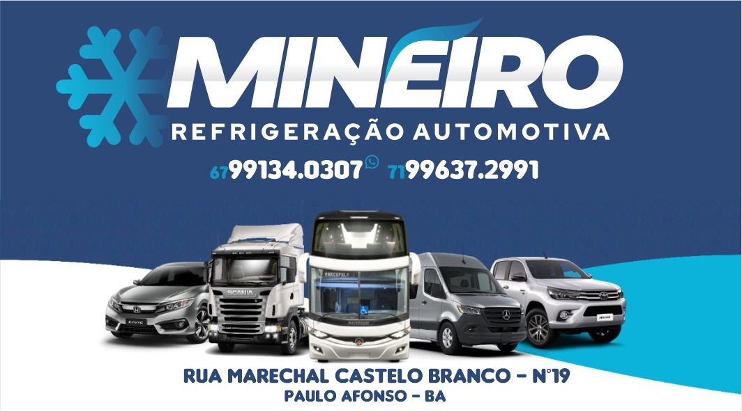 Chegou a Paulo Afonso, ‘Mineiro Refrigeração Automotiva’. E com promoção de inauguração; venha conhecer!