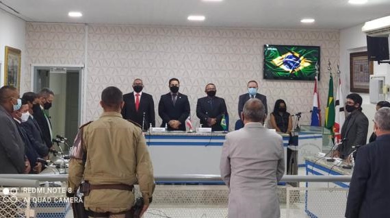Prefeito David Cavalcanti participa de sessão de abertura dos trabalhos da Câmara para o biênio 2021-2022