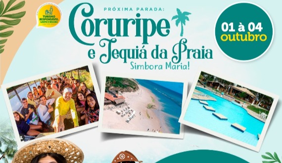 Simbora Maria, viajar para Coruripe e Jequiá da Praia com a Agência mais animada do Sertão!