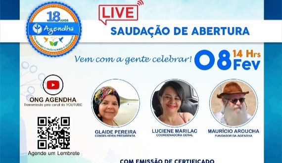Programação especial celebra 18 anos da Ong Socioambiental Agendha