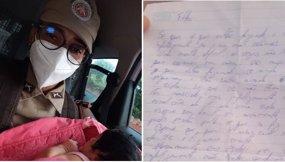 Recém-nascida é encontrada em caixa de papelão na BA com carta escrita por pais: ‘Saiba que nós te amamos, filha’