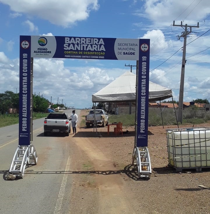 Pedro Alexandre BA dá exemplo restabelecendo barreiras sanitárias contra o Covid-19