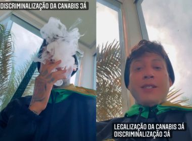 Kannário causa polêmica ao aparecer fumando 'cigarrinho de índio