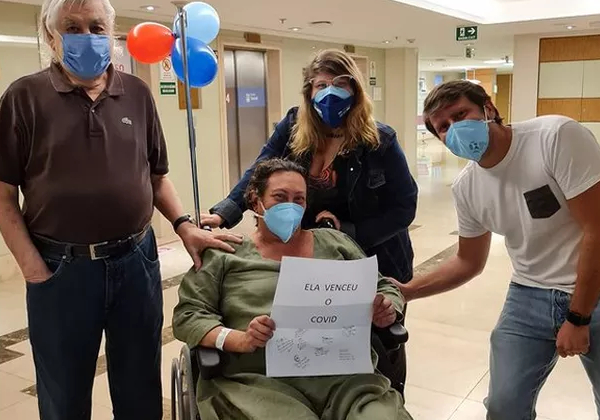 Filha de Nicette Bruno recebe alta médica após ser intubada com coronavírus