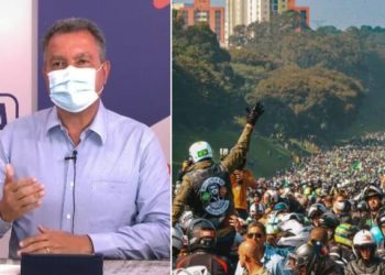 Rui indica que vai proibir passeio de moto de Bolsonaro na Bahia: ‘Aqui tem governo’