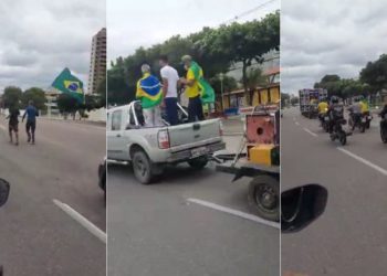 Apoiadores de Bolsonaro fazem carreata em Paulo Afonso a favor do presidente e do voto impresso