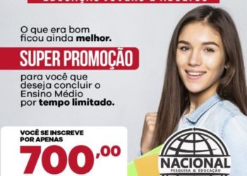 Grande oportunidade de conclusão do Ensino Médio sem sair de casa! (75) 98807-8469
