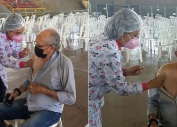 Prefeito Luiz de Deus toma 3ª dose da vacina contra a Covid-19, e comemora: “Hoje sou emoção e gratidão”