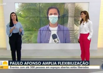 Reportagem da TV Bahia sobre Paulo Afonso: 35 dias sem mortes por covid-19 e liberação de eventos com até 500 pessoas