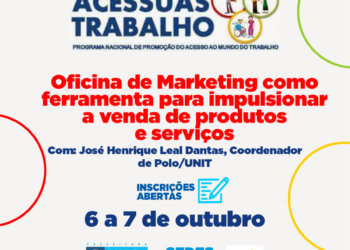 Sedes abre inscrições para oficina gratuita de Marketing como ferramenta para impulsionar a venda de produtos e serviços