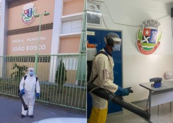 Após aluno testar positivo para covid-19, escola municipal João Bosco passa por desinfecção