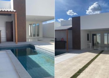Casa com piscina e área de lazer, 3 quartos, sendo 1 suíte e closet, à venda em Paulo Afonso