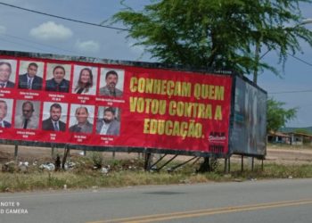 Outdoors da APLB expõem vereadores de Paulo Afonso que aprovaram projeto de R$ 16 milhões