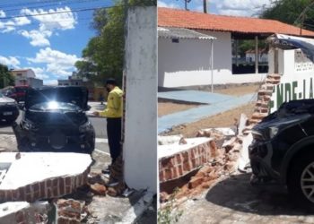 Paulo Afonso – Motorista passa mal, perde o controle do carro e bate em muro do Exército