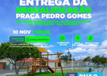 Calçamento, drenagem e requalificação de praça serão entregues no Centenário nesta quarta-feira (10)