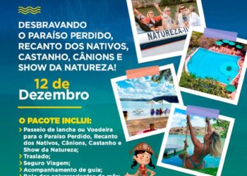 Excursão de lancha: Paraiso perdido, Recanto dos nativos, Castanho, Cânions e Show da Natureza (12 de Dez)