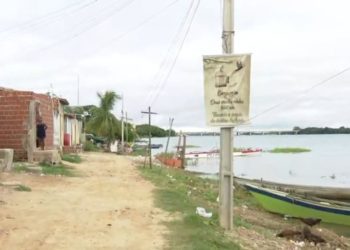 Famílias serão retiradas de casas por causa da cheia do Rio São Francisco, em Juazeiro