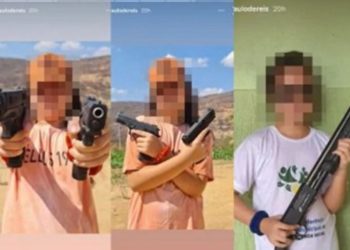 Fotos de filha de prefeito de cidade da BA com armas são publicadas nas redes sociais; MP vai apurar caso