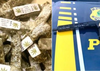 PRF do RJ apreende fuzil, grande quantidade de drogas e substâncias “melzinho do amor” (VÍDEO)