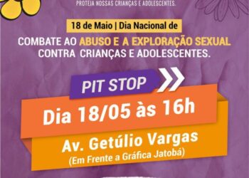Pit stop marca o Dia Nacional de Combate à Exploração Sexual de Crianças e Adolescentes nesta quarta-feira (18)